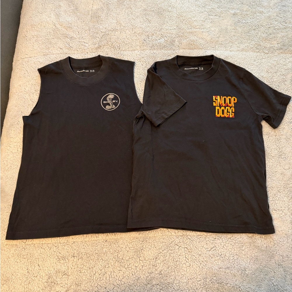 Boys Abercrombie Kids Black Tank and T-Shirt - size 11/12